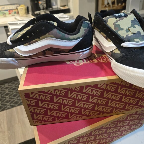 Vans Knu Skool Mens Casual Shoes Camo Green Black VN000D22YJ7 Size 10 NIB - Picture 4 of 13